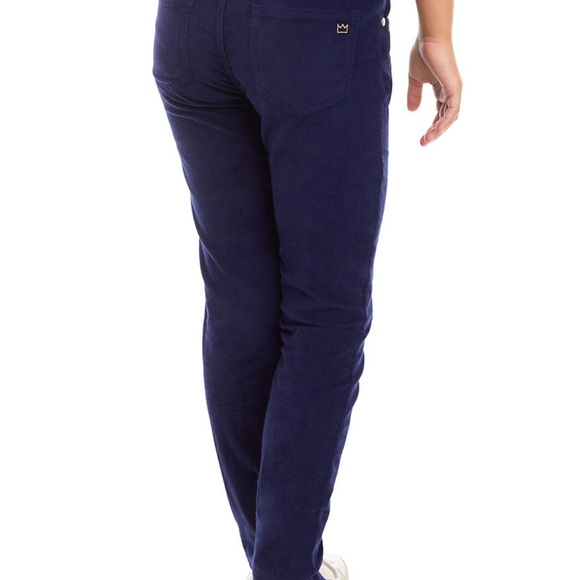 Crown & Ivy Kids Blue Casual Corduroy Pants - Picture 2 of 6